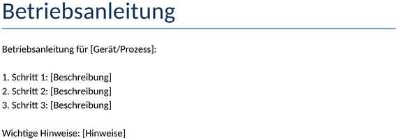 betriebsanleitung-geschaeftsvorlage