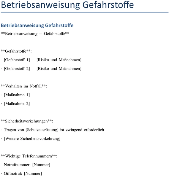 betriebsanweisung-gefahrstoffe-sicherheitsmanagement-dokumentation