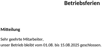 betriebsferien-vorlage