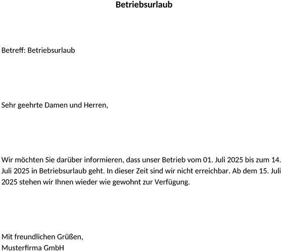 betriebsurlaub-ankuendigung
