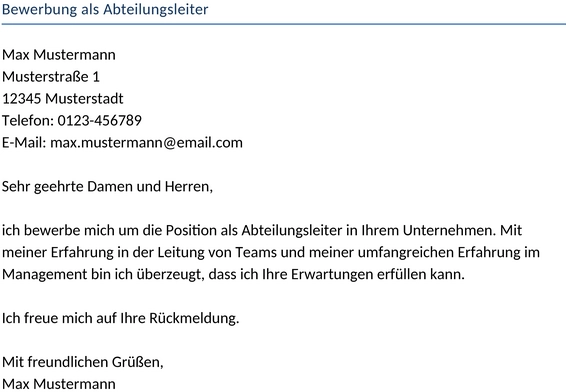 bewerbung-als-abteilungsleiter