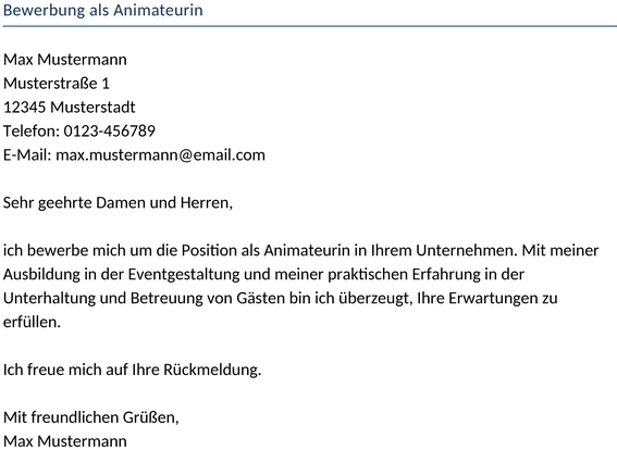 bewerbung-als-animateurin-vorlage