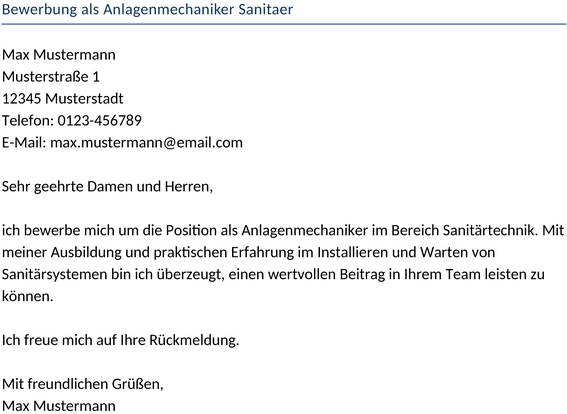 bewerbung-als-anlagenmechaniker-sanitaer