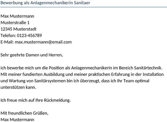 bewerbung-als-anlagenmechanikerin-sanitaer