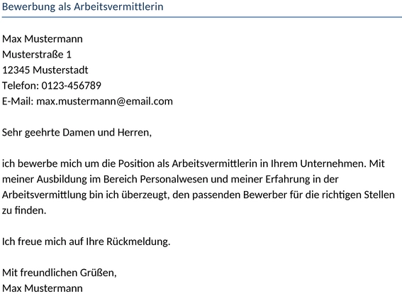 bewerbung-als-arbeitsvermittlerin