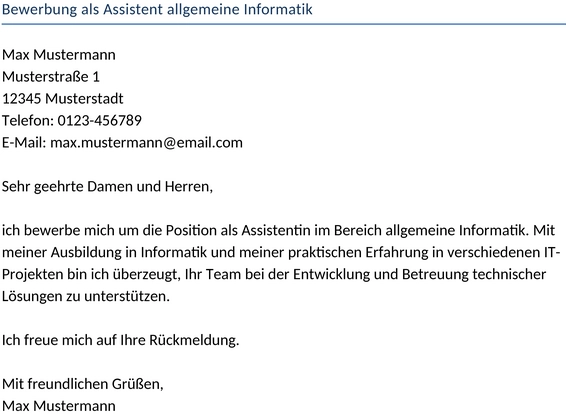 bewerbung-als-assistent-allgemeine-informatik