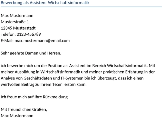 bewerbung-als-assistent-wirtschaftsinformatik