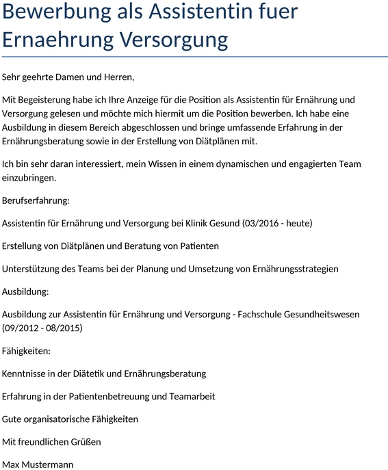 bewerbung-als-assistentin-ernaehrung-versorgung
