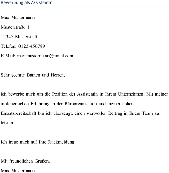 bewerbung-als-assistentin-erstellen-vorlage
