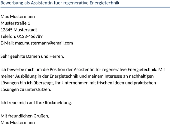 bewerbung-als-assistentin-fuer-regenerative-energietechnik