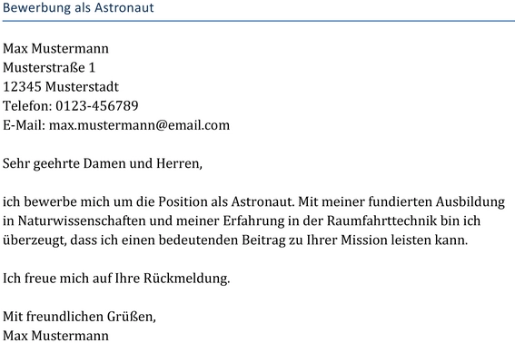 bewerbung-als-astronaut-muster-vorlage