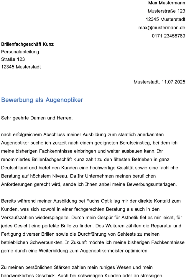 bewerbung-als-augenoptiker-muster-vorlage