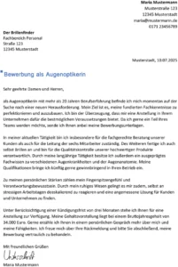 bewerbung-als-augenoptikerin-fuer-berufserfahrene