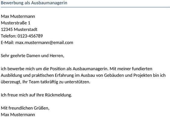 bewerbung-als-ausbaumanagerin