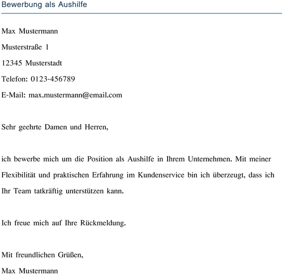 bewerbung-als-aushilfe-vorlage