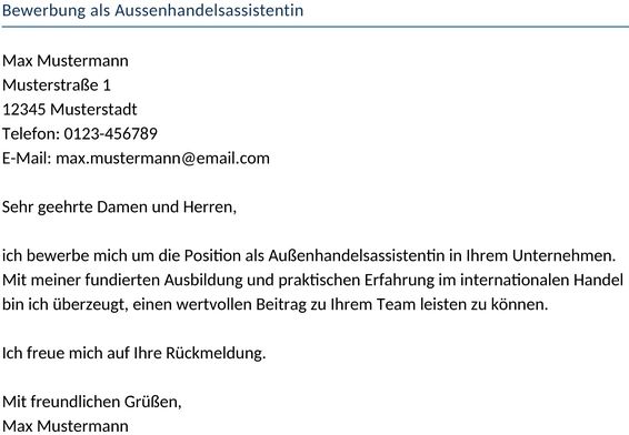 bewerbung-als-aussenhandelsassistentin