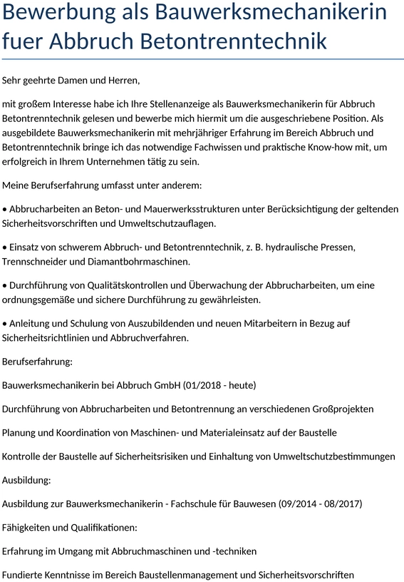 bewerbung-als-bauwerksmechanikerin-fuer-abbruch-betontrenntechnik