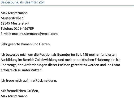 bewerbung-als-beamter-im-zoll