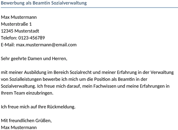 bewerbung-als-beamtin-sozialverwaltung
