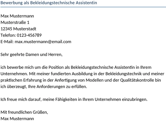 bewerbung-als-bekleidungstechnische-assistentin