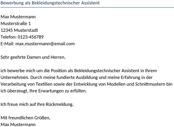 bewerbung-als-bekleidungstechnischer-assistent