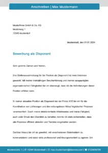 bewerbung-als-disponent-vorlage