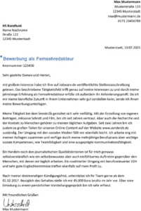 bewerbung-als-fernsehredakteur-muster-vorlage