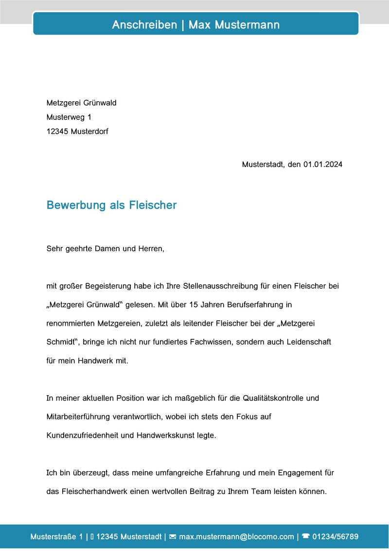 bewerbung-als-fleischer-mit-anschreiben