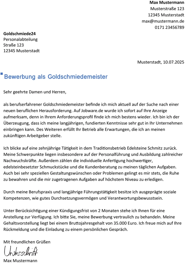 bewerbung-als-goldschmiedemeister-berufserfahren