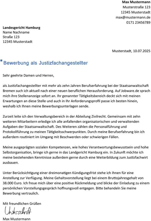 bewerbung-als-justizfachangestellter-mit-erfahrung