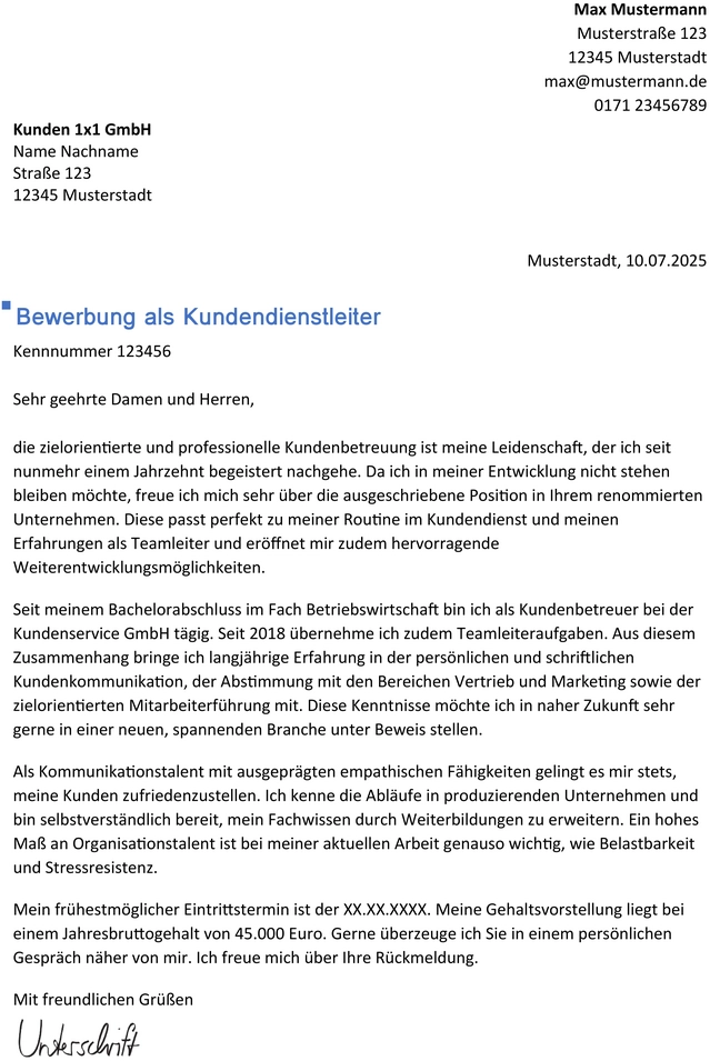 bewerbung-als-kundendienstleiter-vorlage