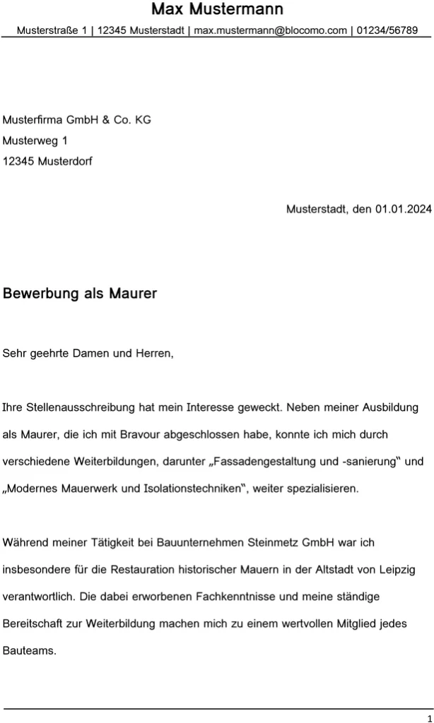 bewerbung-als-maurer-gestalten