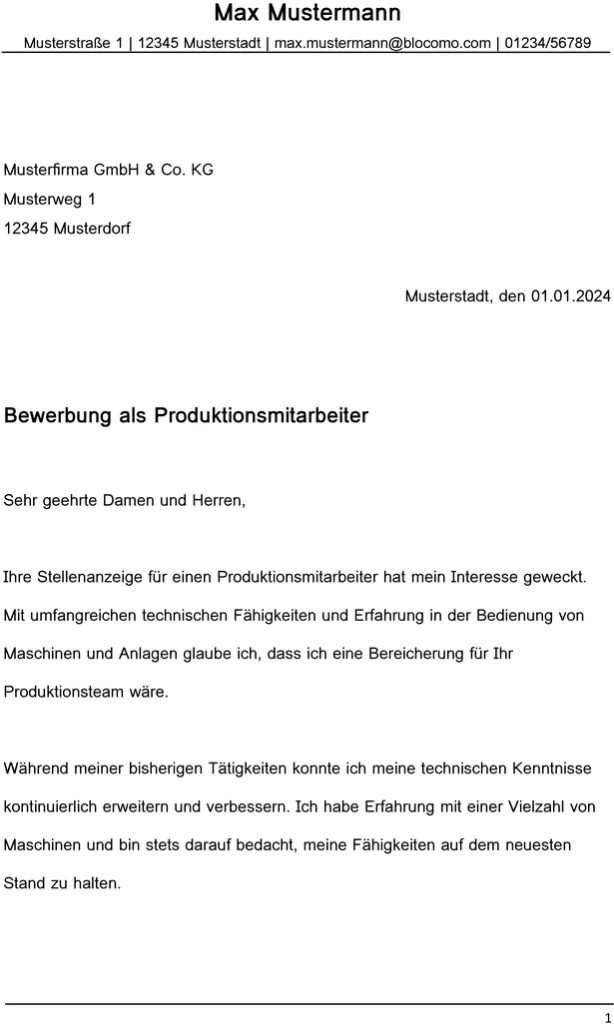 bewerbung-als-produktionsmitarbeiter-unternehmensstandard
