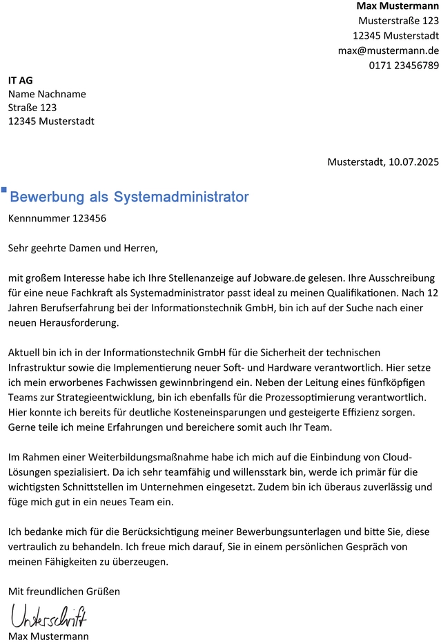 bewerbung-als-systemadministrator-vorlage-optimiert
