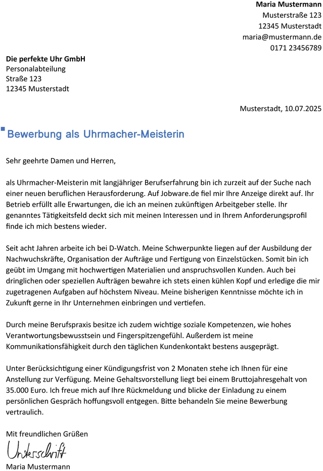 bewerbung-als-uhrmacher-meisterin-mit-langjaehriger-berufserfahrung