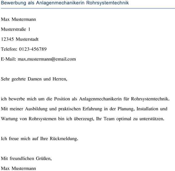 bewerbung-anlagenmechanikerin-rohrsystemtechnik