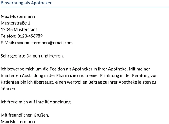 bewerbung-apotheker
