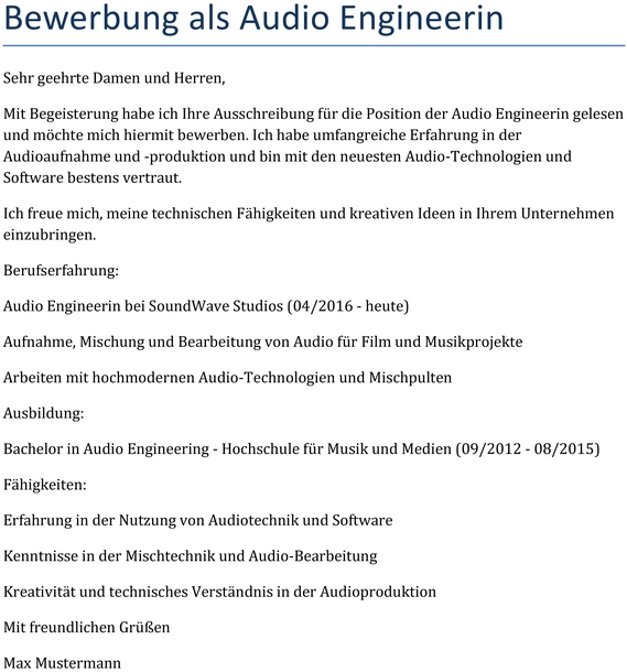 bewerbung-audio-engineer-vorlage