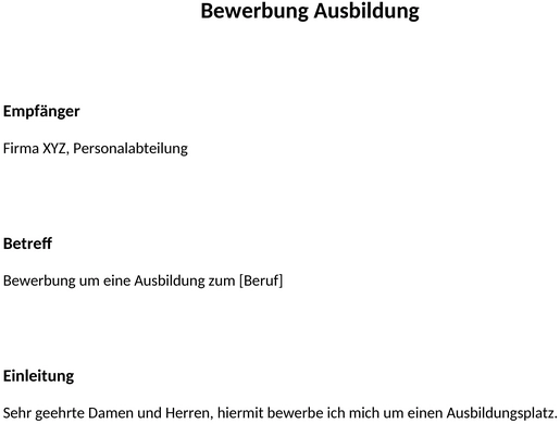 bewerbung-ausbildung-vorlage