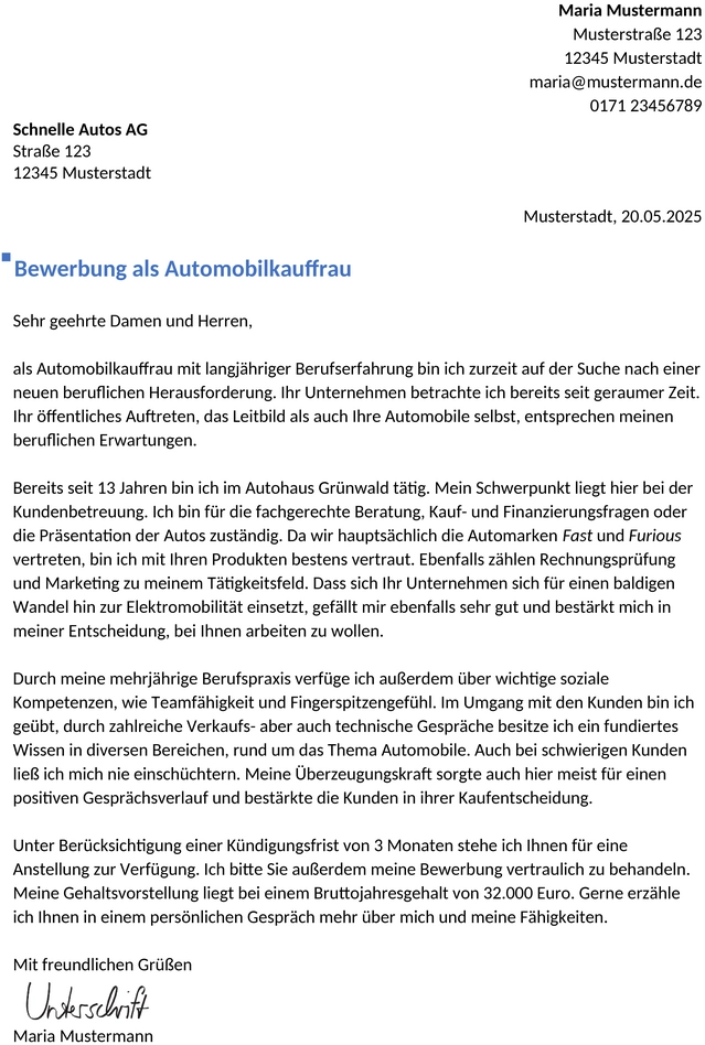 bewerbung-automobilkaufmann-berufserfahren