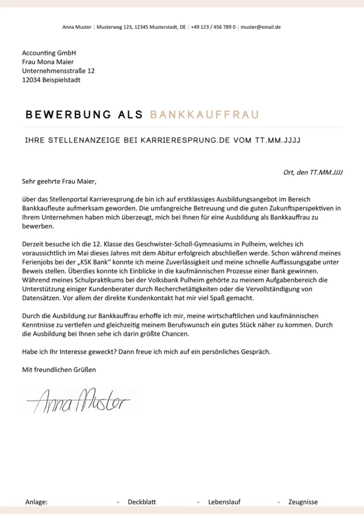 bewerbung-bankkauffrau-vorlage-anschreiben