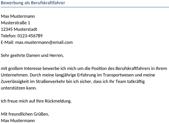 bewerbung-berufskraftfahrer