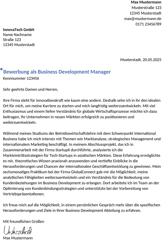 bewerbung-business-development-manager-berufseinstieg