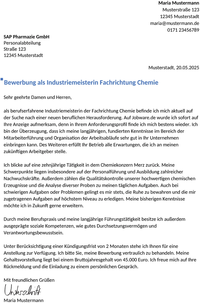 bewerbung-chemikant-berufserfahren