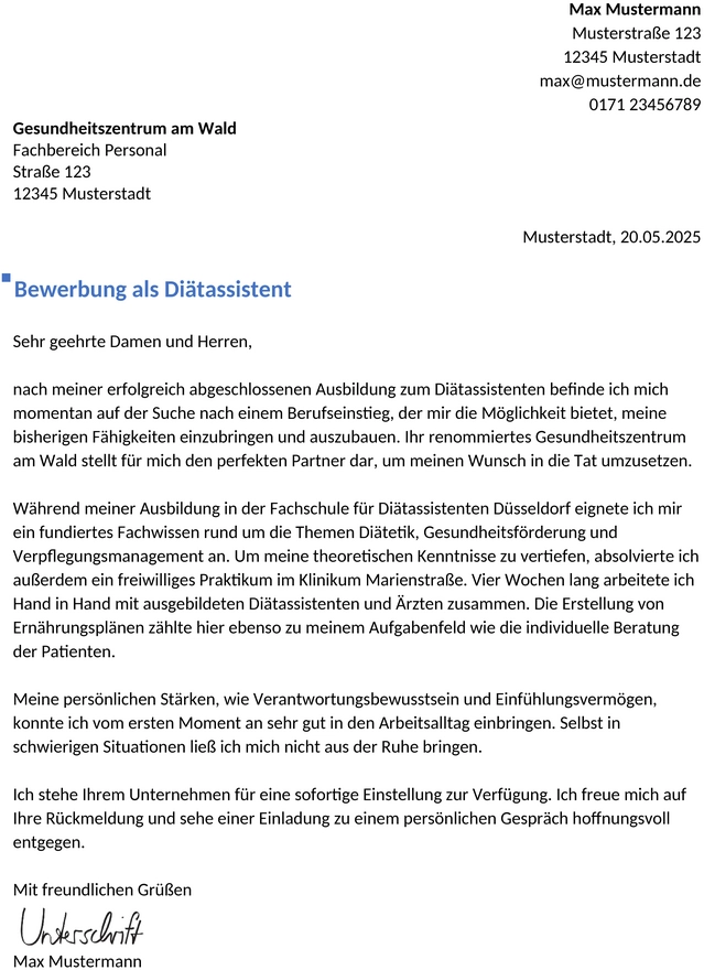 bewerbung-diaetassistentin-berufseinstieg