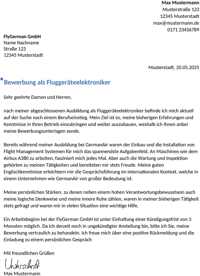 bewerbung-elektronikerin-berufseinstieg