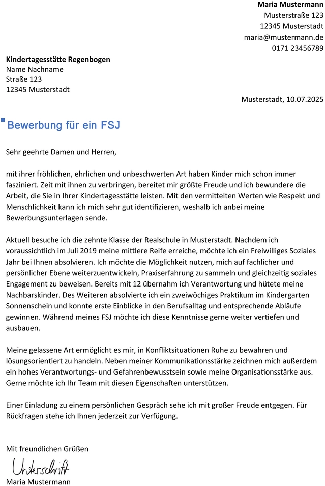 bewerbung-freiwilliges-soziales-jahr