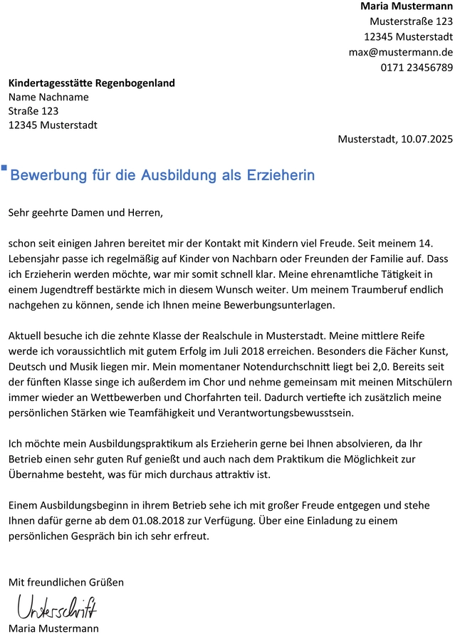 bewerbung-fuer-die-ausbildung-als-erzieherin