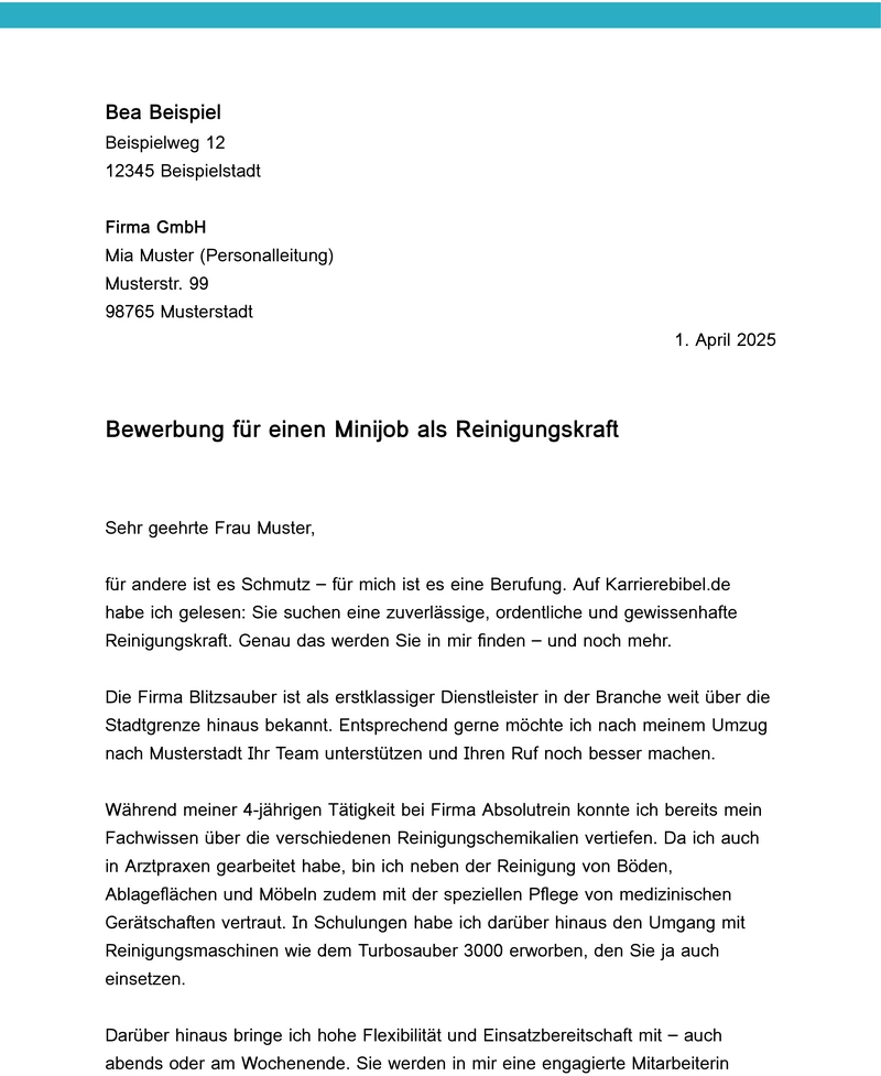 bewerbung-fuer-minijob-als-reinigungskraft