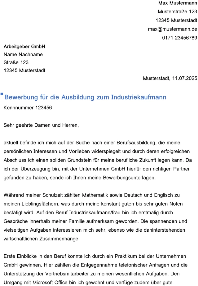 bewerbung-industriekaufmann-ausbildung-muster-vorlage